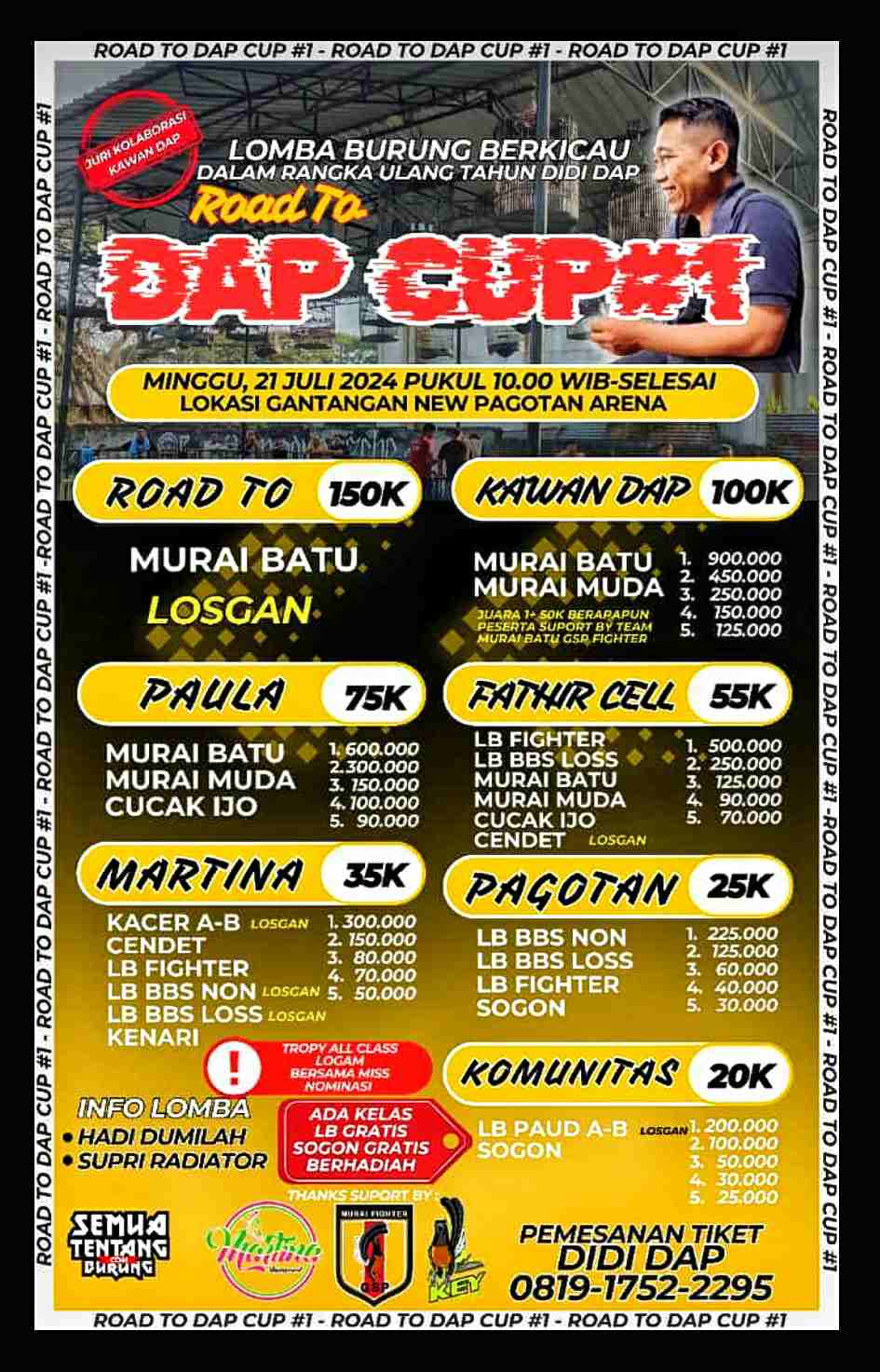 Brosur Road To DAP CUP 1.